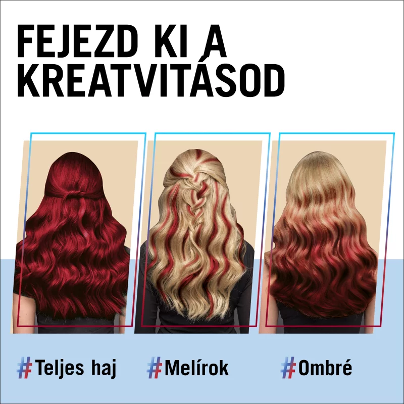 Schwarzkopf Live 12-15 hajmosásig tartó hajszínező 026 Sötét vörös
