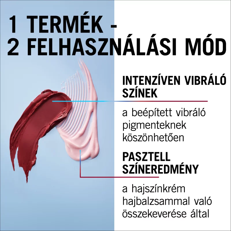 Schwarzkopf Live 12-15 hajmosásig tartó hajszínező 026 Sötét vörös