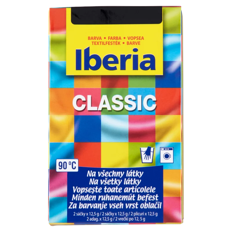 Iberia Classic fekete textilfesték 2 x 12,5 g