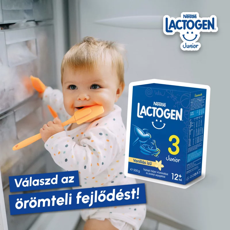 Lactogen 3 Junior vaníliás ízű tejalapú italpor 12+ hó 500 g