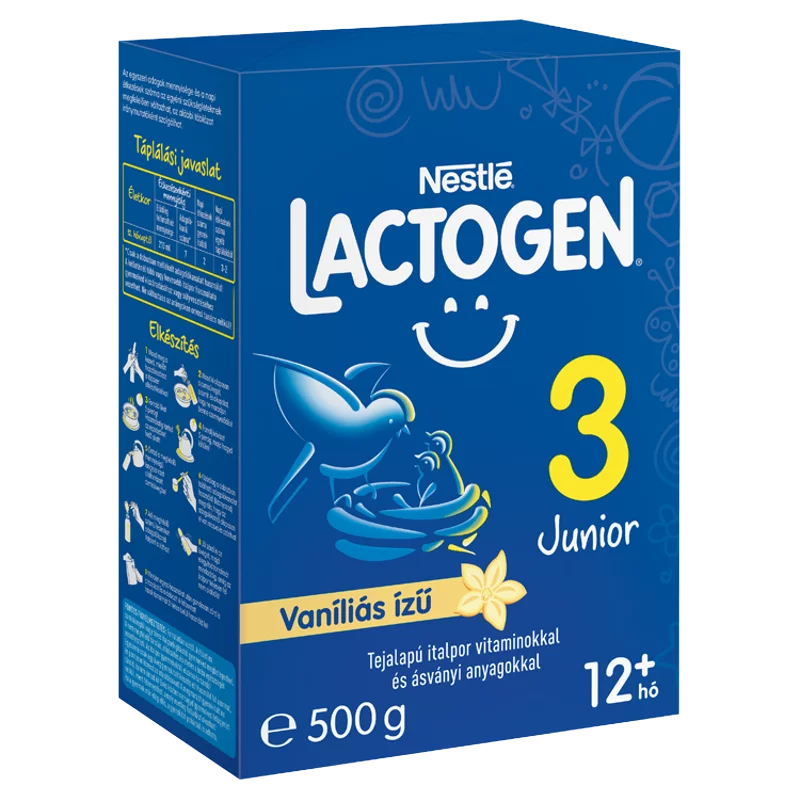 Lactogen 3 Junior vaníliás ízű tejalapú italpor 12+ hó 500 g