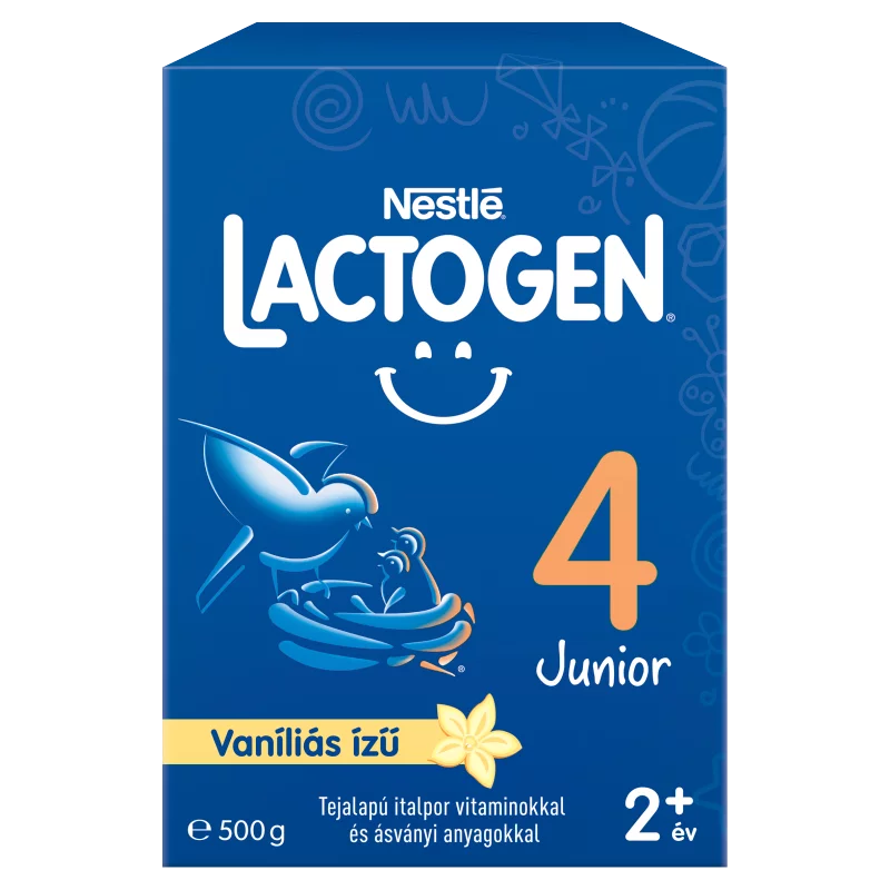 Nestlé Lactogen 4 Junior vaníliás ízű tejalapú italpor 2+ év 500 g