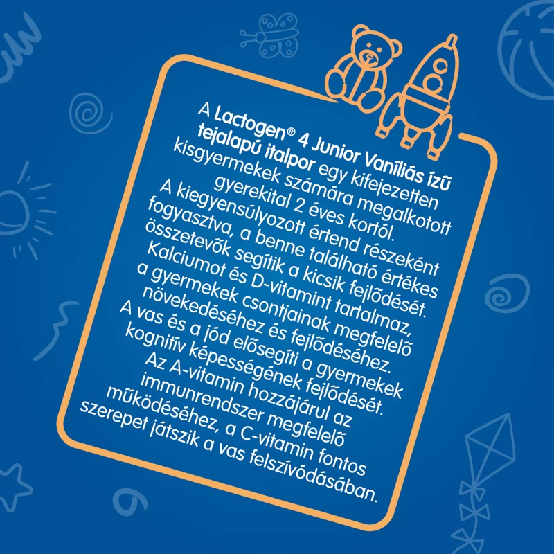 Lactogen 4 Junior vaníliás ízű tejalapú italpor 2+ év 500 g