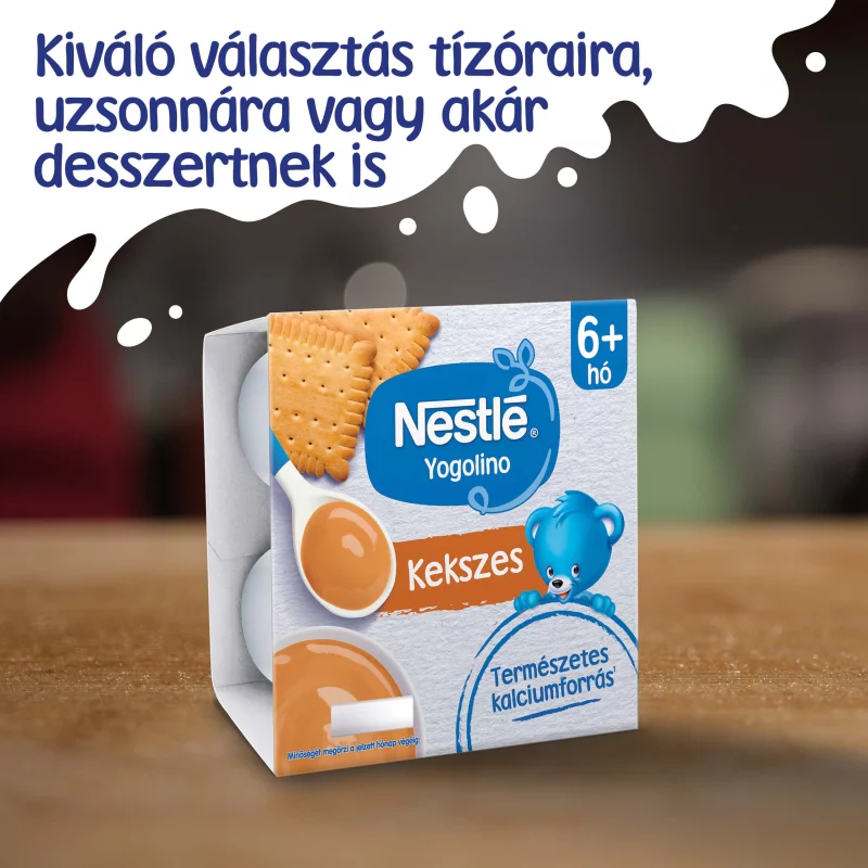 Nestlé Yogolino kekszes babapuding 6-36 hónapos korig 4 x 100 g (400 g)