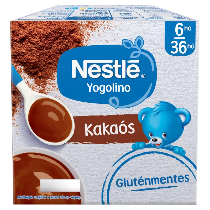 Nestlé Yogolino kakaós babapuding 6-36 hónapos korig 4 x 100 g (400 g)