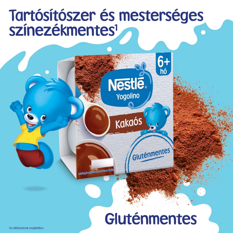 Nestlé Yogolino kakaós babapuding 6+ hó 4 x 100 g (400 g)