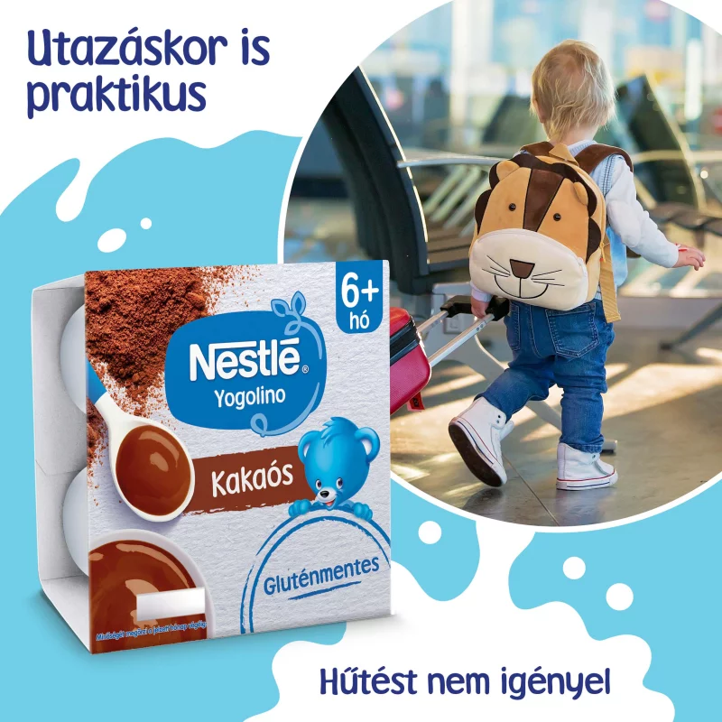 Nestlé Yogolino kakaós babapuding 6+ hó 4 x 100 g (400 g)