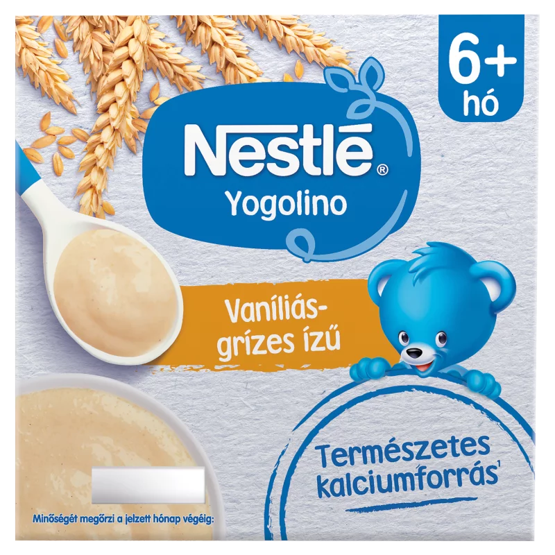 Nestlé Yogolino vaníliás ízű grízes babapuding 6+ hó 4 x 100 g (400 g)