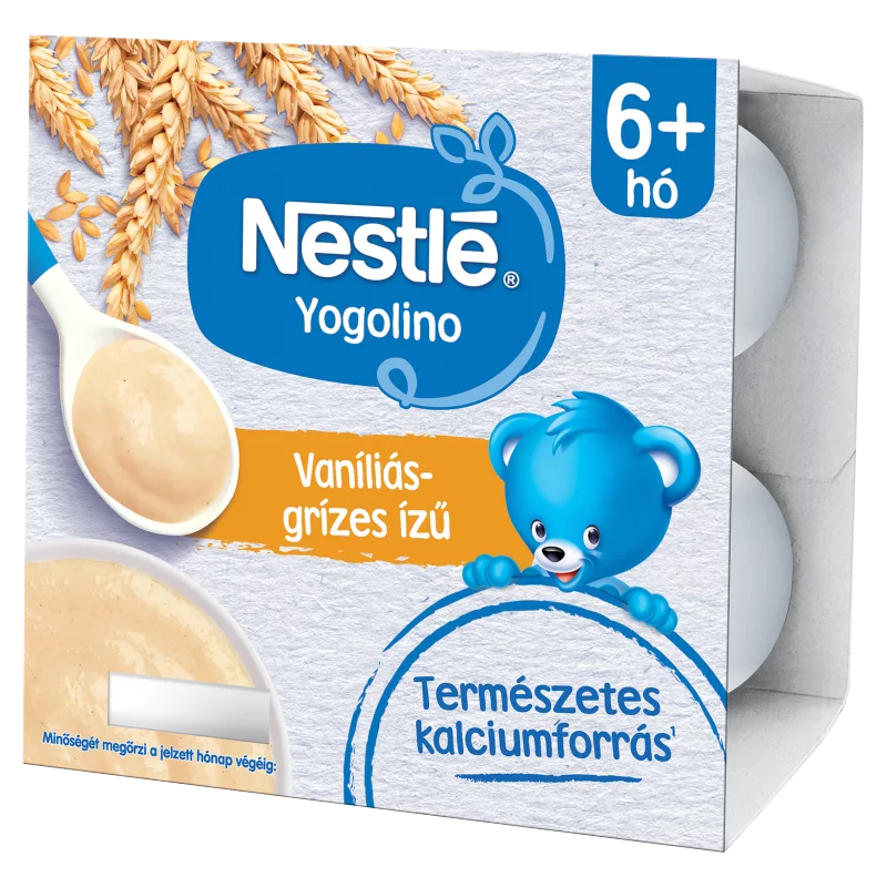 Nestlé Yogolino vaníliás ízű grízes babapuding 6+ hó 4 x 100 g (400 g)
