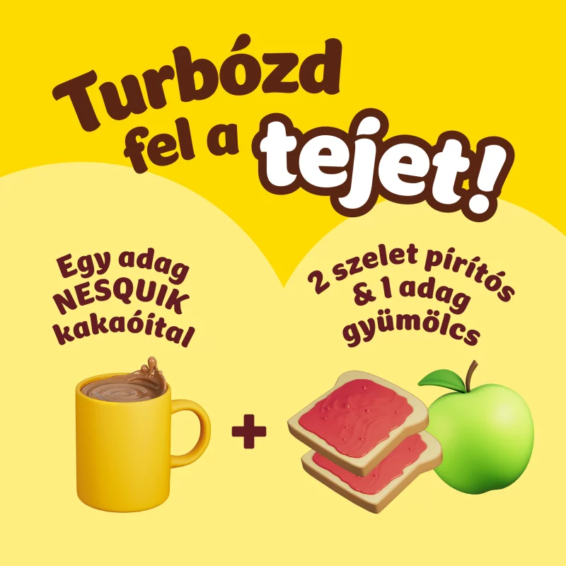 Nesquik instant cukrozott kakaóitalpor vitaminokkal 600 g