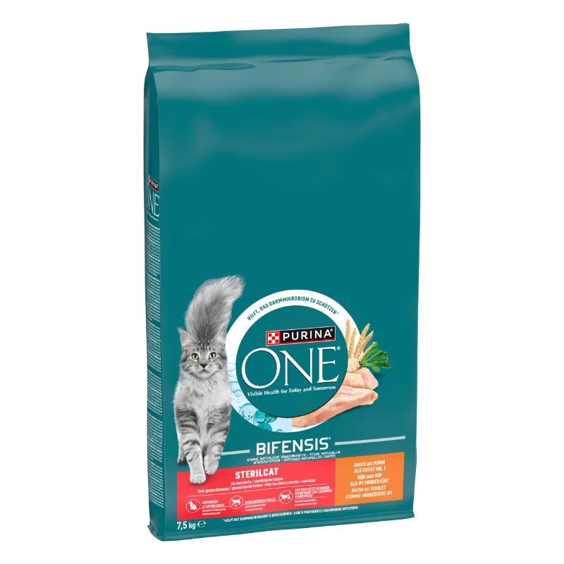 Purina One száraz macskaeledel 7,5kg Sterilcat csirkében és búzában gazdag