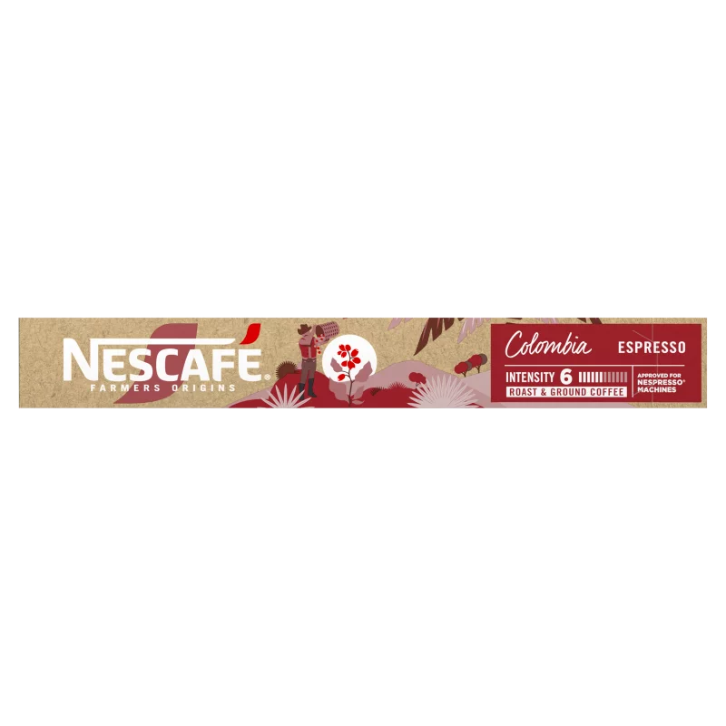 NESCAFÉ Farmers Origins Colombia Espresso őrölt pörkölt kávé kapszula 10 db 44 g 