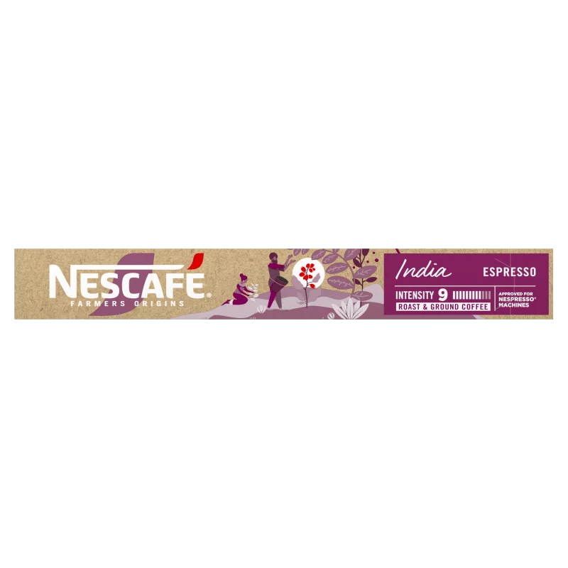 NESCAFÉ Farmers Origins India Espresso őrölt pörkölt kávé kapszula 10 db 44 g