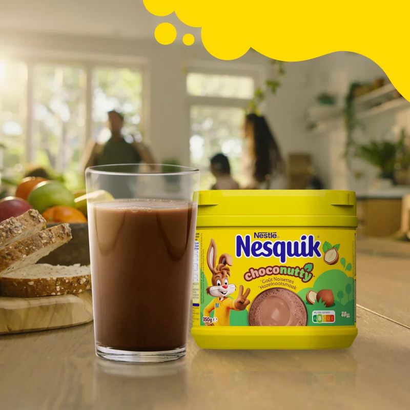 Nesquik csokis-mogyorós ízű instant cukrozott kakaóitalpor 350 g