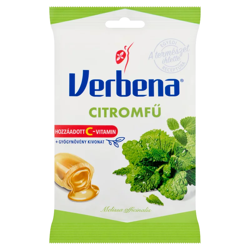 Verbena töltött keménycukorka citromfű kivonattal és C-vitaminnal 60 g