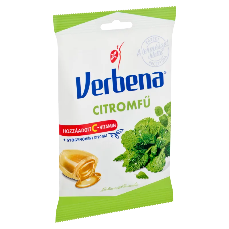 Verbena töltött keménycukorka citromfű kivonattal és C-vitaminnal 60 g