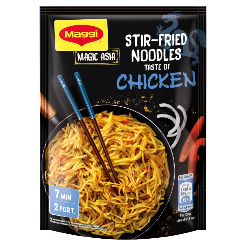 Maggi Magic Asia csirkeízű pirított tészta 121 g