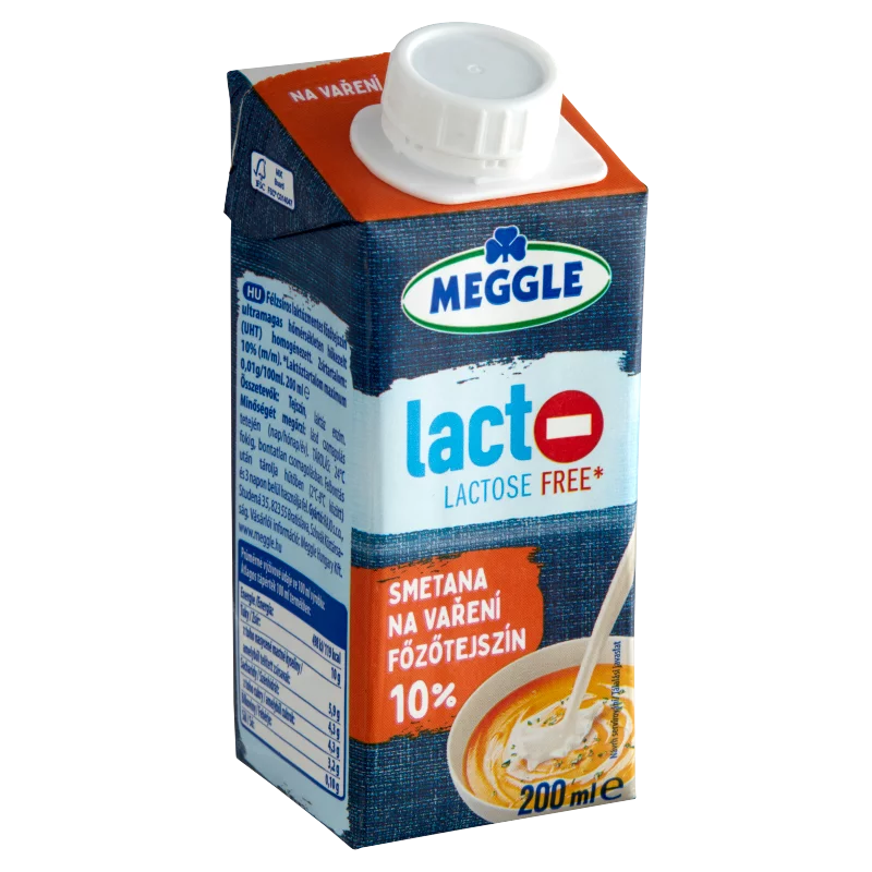 Meggle UHT félzsíros laktózmentes főzőtejszín 10% 200 ml