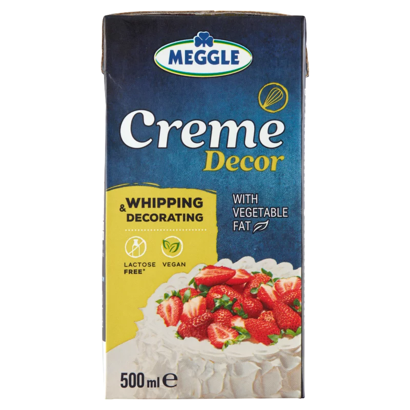 Meggle Creme Decor UHT cukrozott növényi zsír alapú készítmény hab készítéséhez 500 ml