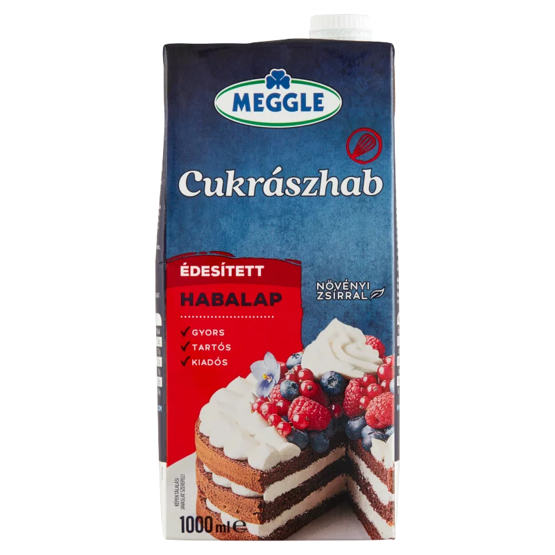 Meggle Cukrászhab édesített habalap 1000 ml