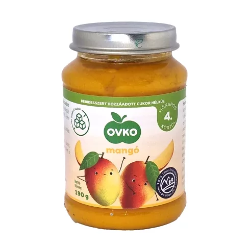 Ovko bébi desszert 190g mangó hozzáadott cukor nélkül 4hó+