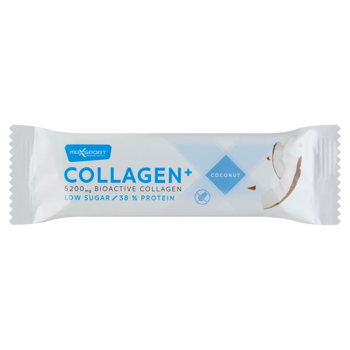 MaxSport Collagen+ protein szelet kókusszal és kollagénnel, tejcsokoládé bevonatban 40 g