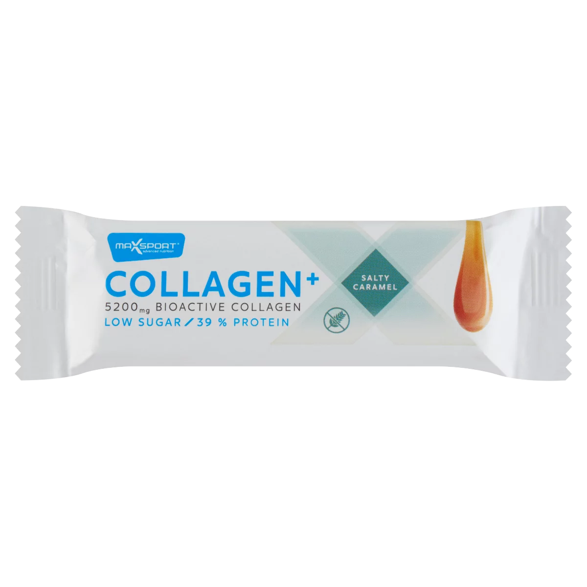 MaxSport Collagen+ sós karamellás protein szelet kollagénnel tejcsokoládé bevonatban 40 g