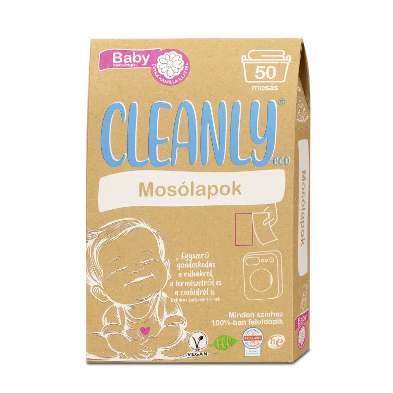 Cleanly Eco mosólap 110g 50 mosás baby kamillával