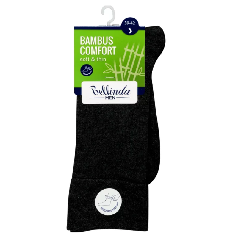 Bellinda zokni 1 pár Men Bambus Comfort sötétszürke 39-42
