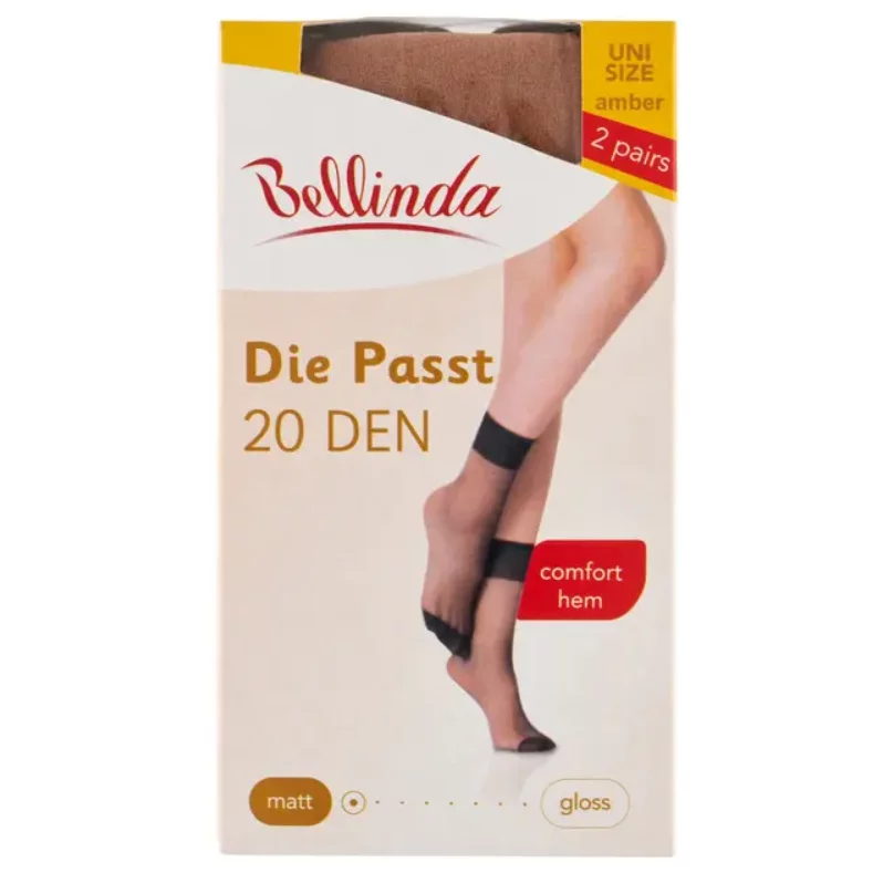 Bellinda bokaharisnya 2 pár Die Passt 20 Amber Uni
