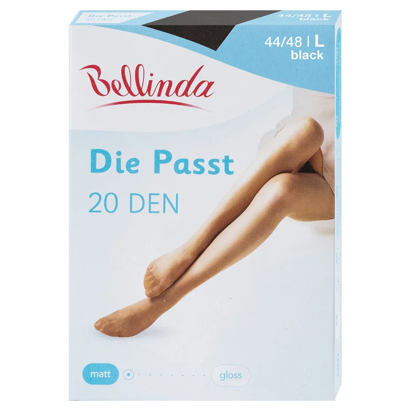 Bellinda harisnya 1 pár Die Passt 20 Fekete L