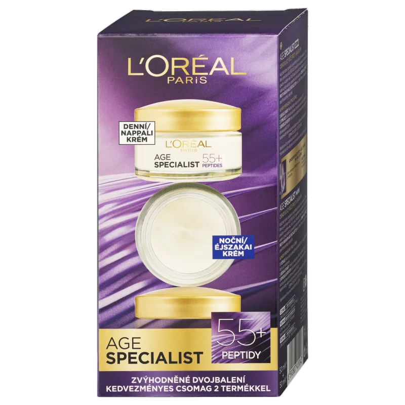 ĽOréal Age Specialist Nappali + Éjszakai Arckrém 55 +