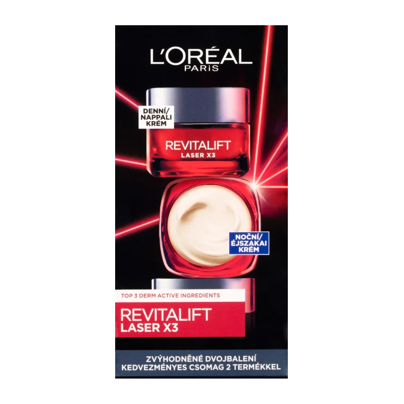 L´Oreal Revitalift X3 Laser arckrém 50+50ml nappali + éjszakai Duo