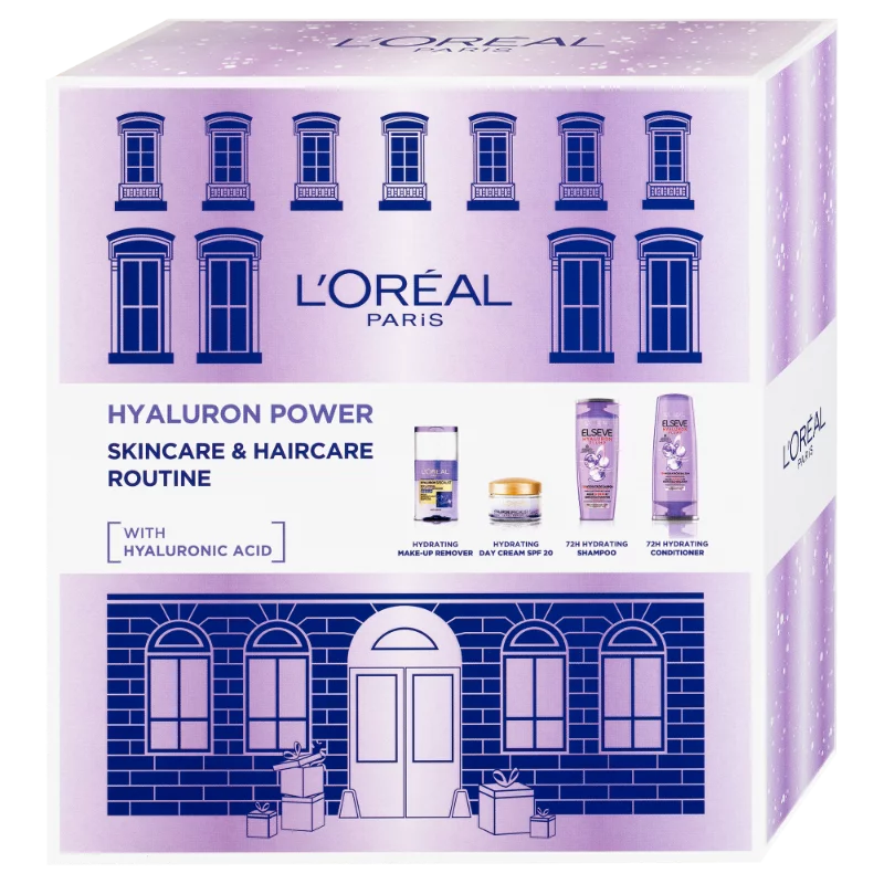 L´Oreal Hyaluron ajándékcs. samp 250ml + bal 200ml + slemosó 125ml + kr 50ml