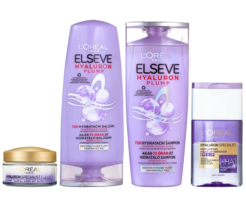 L´Oreal Hyaluron ajándékcs. samp 250ml + bal 200ml + slemosó 125ml + kr 50ml