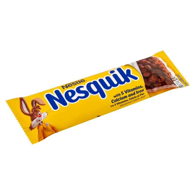 Nestlé Nesquik kakaós gabonapehely-szelet tejbevonó talppal vitaminokkal 25 g