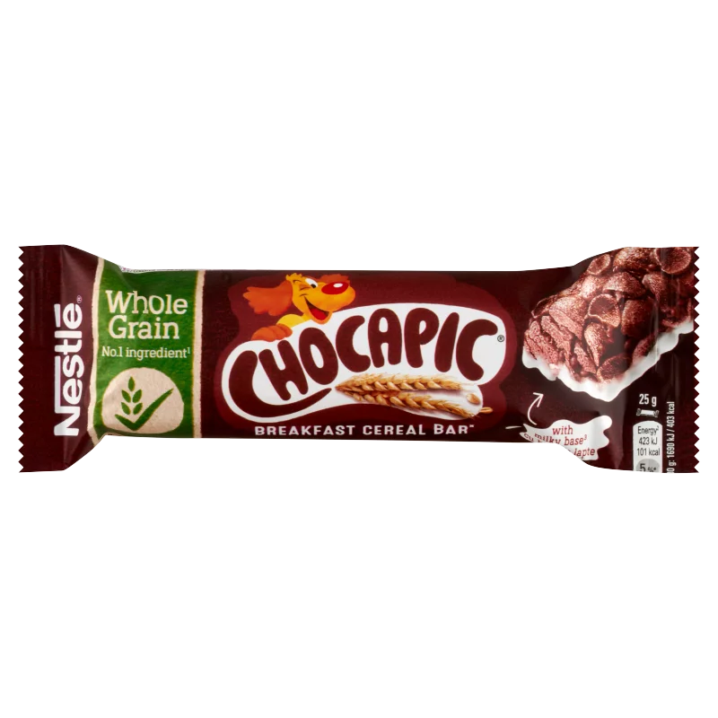 Nestlé Chocapic csokiízű gabonapehely-szelet tejbevonó talppal vitaminokkal 25 g
