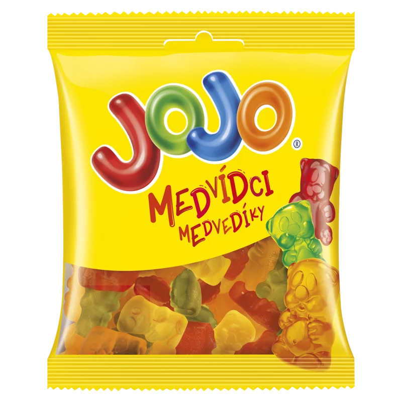 JOJO vegyes gyümölcsízű gumicukorka 80 g 