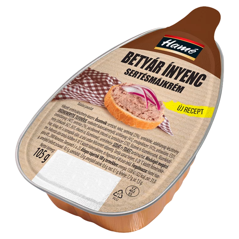 Hamé Betyár ínyenc sertésmájkrém 105 g