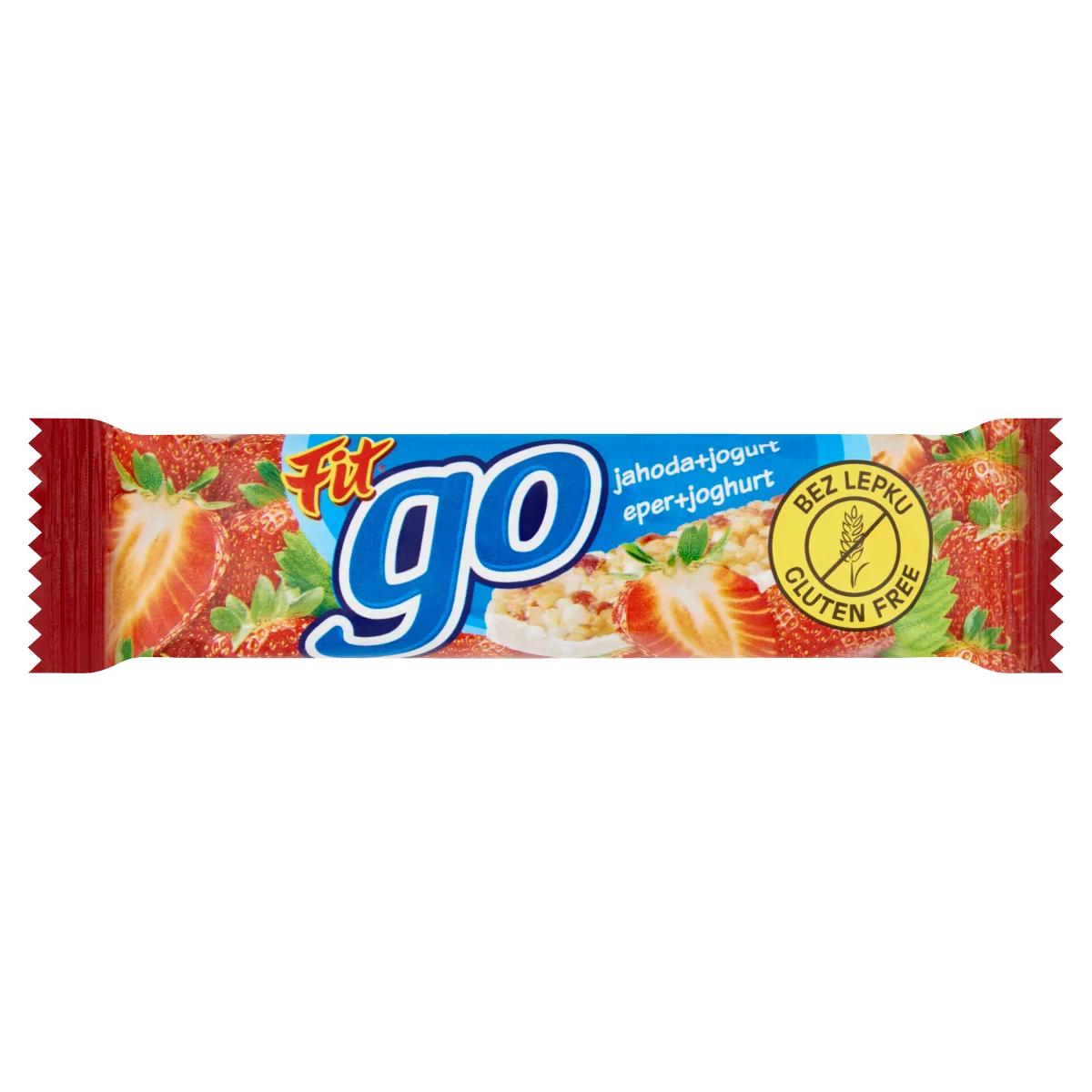 Fit Go gluténmentes eperízű müzliszelet joghurtos bevonattal 23 g