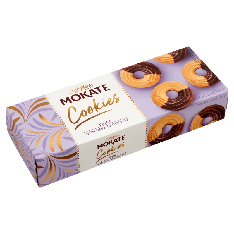 Mokate étcsokoládés kekszkarikák 150 g
