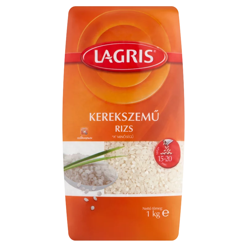 Lagris "A" minőségű kerekszemű rizs 1 kg