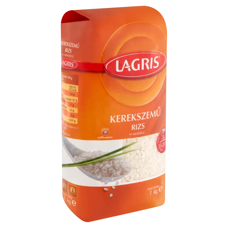 Lagris "A" minőségű kerekszemű rizs 1 kg