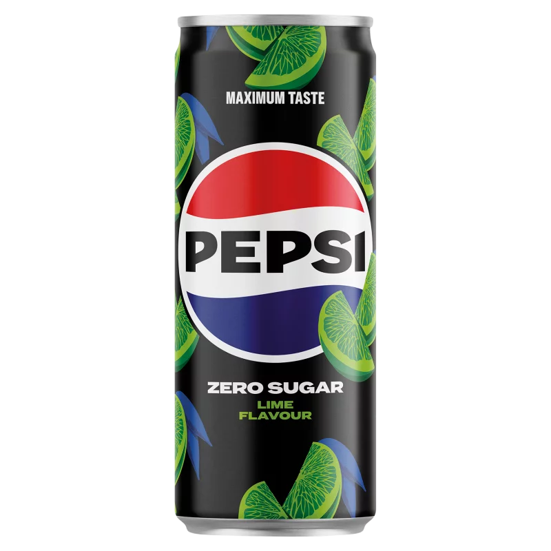 Pepsi Zero colaízű energiamentes szénsavas üdítőital édesítőszerekkel lime ízesítéssel 330 ml