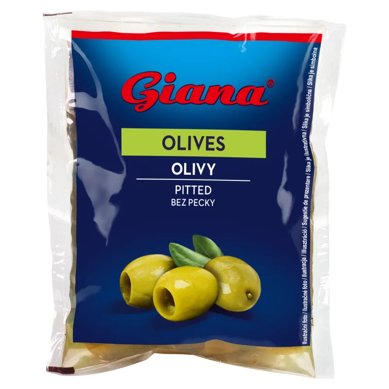 Giana zöld magozott olívabogyó sós lében 195 g