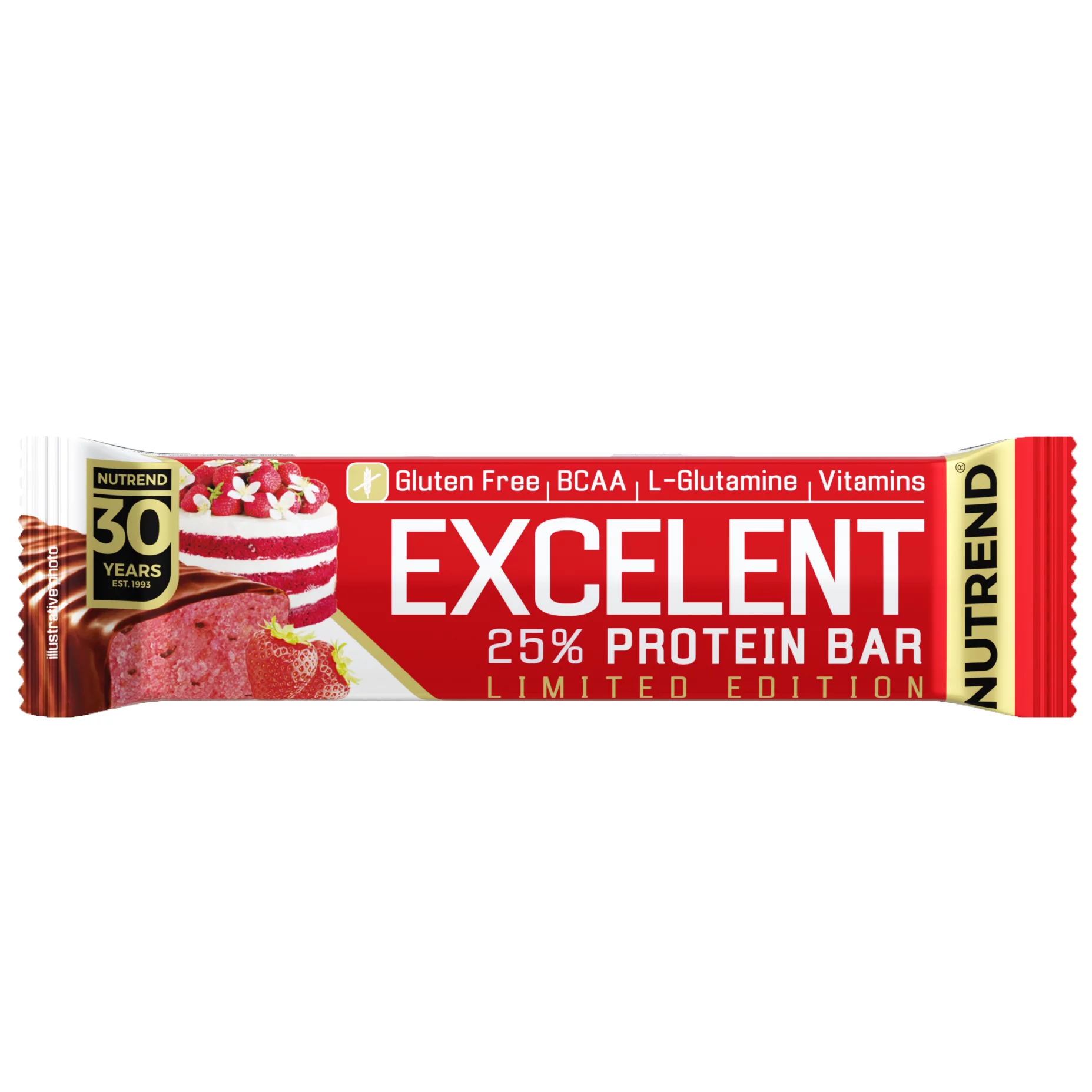 Nutrend Excelent fehérje szelet 85g epertorta Limited Edition