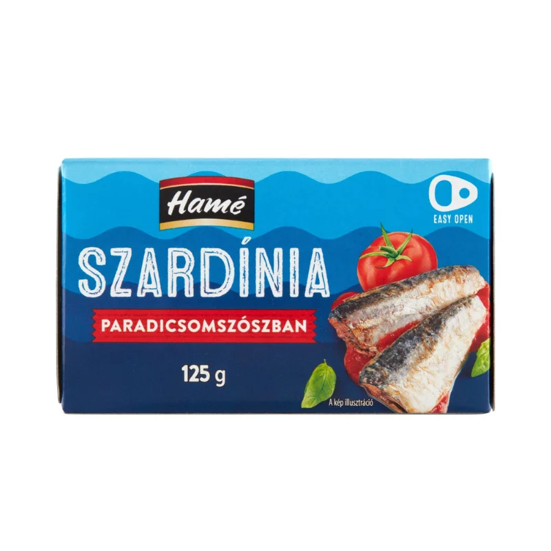 Hamé szardínia 125g paradicsomos