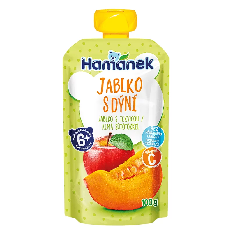 Hamánek bébi desszert 100g alma sütőtök tasakos 6hó+