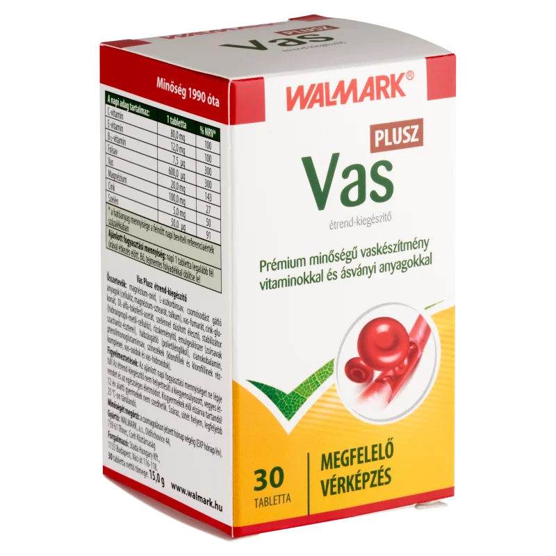 Walmark Vas Plusz étrend-kiegészítő tabletta 30 x 15 g