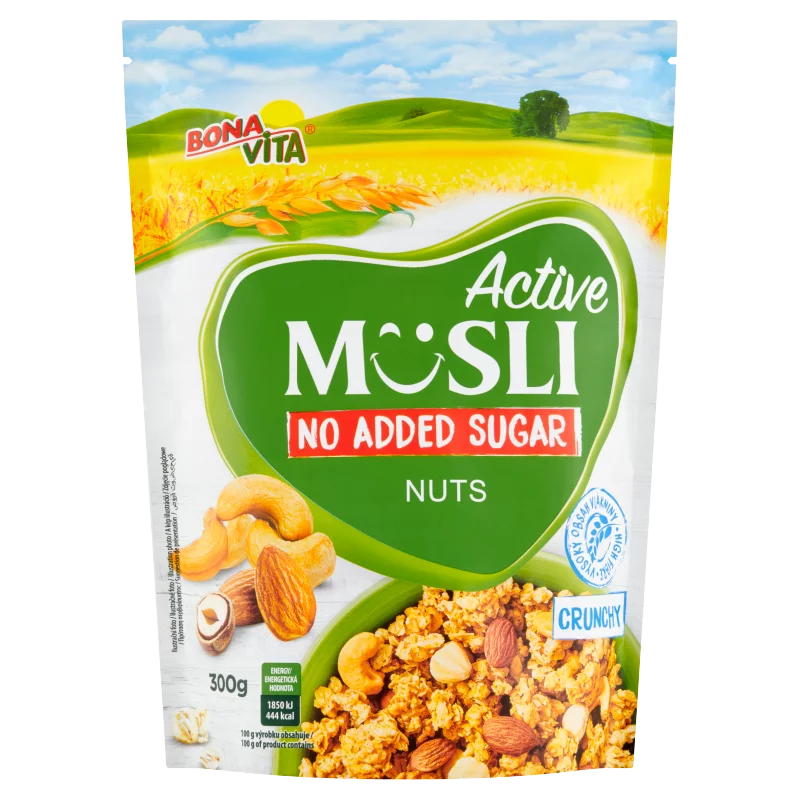 Bonavita Active ropogós müzli dióval 300g